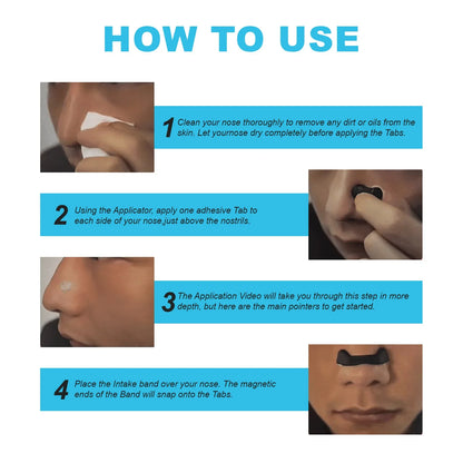 30Days Box Nasal Breathing Dilators Kits Magnetic Nose Clip Strips Increase Sports Air Intake Improve Sleeping anti Snoring