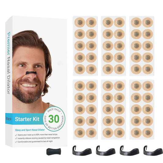 30Days Box Nasal Breathing Dilators Kits Magnetic Nose Clip Strips Increase Sports Air Intake Improve Sleeping anti Snoring