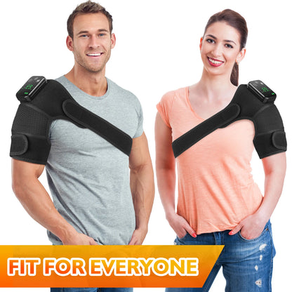 Electric Heated Vibration Knee Massage Physiotherapy Pad 3 in 1 Massager for Shoulder Elbow Hot Compress Pain Relief
